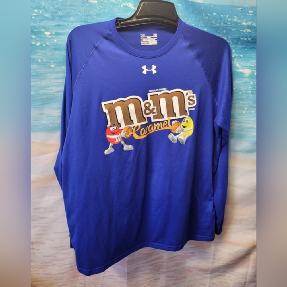 Under Armour M&Ms Caramel Long Sleeve Tshirt Size Large